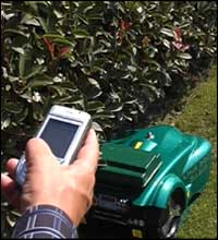 bluetooth remote lawnbott robotic lawn mower